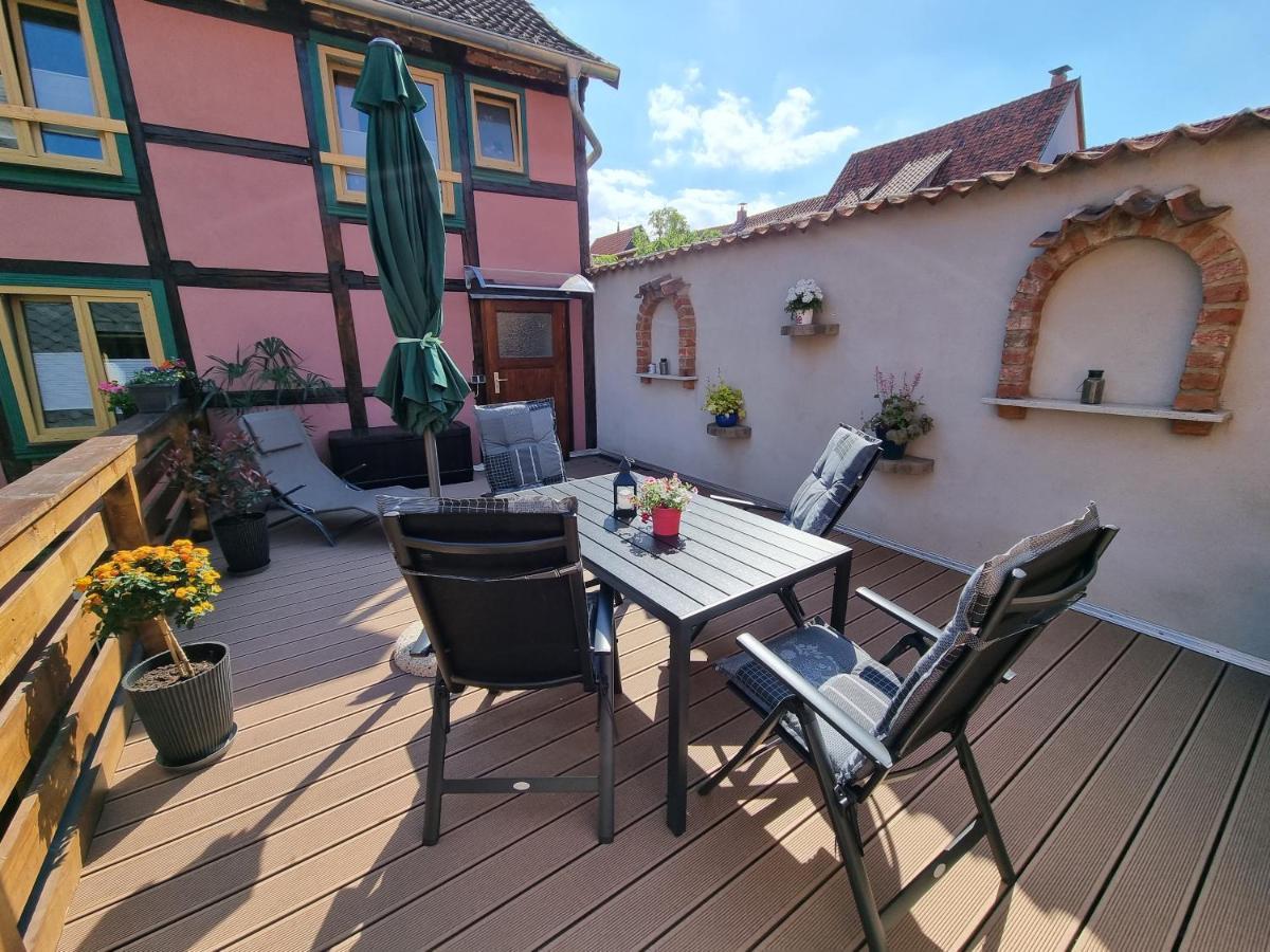 Ferienwohnung Goldstr.7 Quedlinburg Dış mekan fotoğraf
