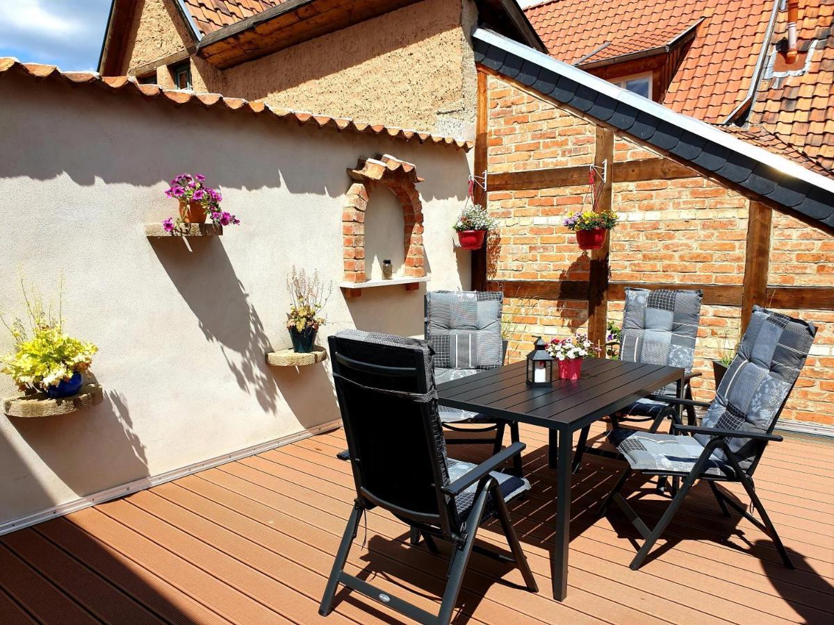Ferienwohnung Goldstr.7 Quedlinburg Dış mekan fotoğraf